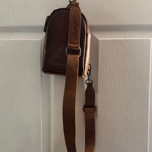Wrangler Tan Leather Belt Bag
